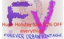 Huge Holiday Sale: 50% OFF everything