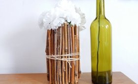 DIY Wood Sticks Floral Vase