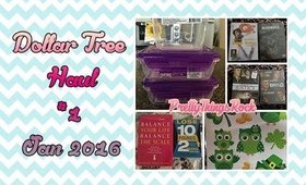 Dollar Tree Haul | #1 January 2016 | PrettyThingsRock