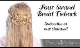 How to: Four Strand Braid Tieback | Pretty Hair is Fun