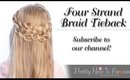 How to: Four Strand Braid Tieback | Pretty Hair is Fun