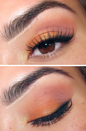 airbrushed eye / brow look using Dinair. All info on my blog: http://www.maryammaquillage.com/2012/08/hot-n-cool-4-back-2-school.html