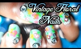 Vintage Floral Nails ✿ Requested