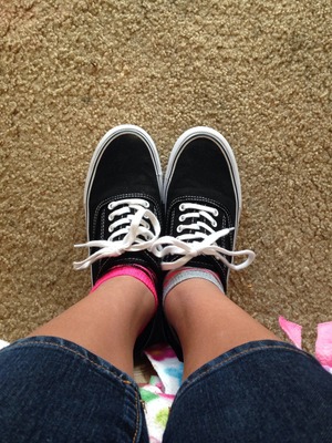 Look like vans but really aren't a cute but inexpensive target shoe.