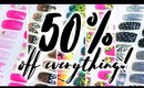50% off everything!