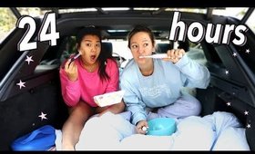 24 Hour Car Challenge! Living in My Car for 24 Hours w/ MissRemiAshten!