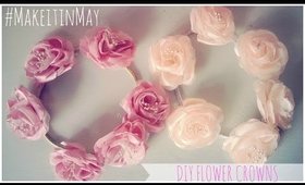 ✿ DIY Easy Flower Crowns ♛ #MakeitinMay