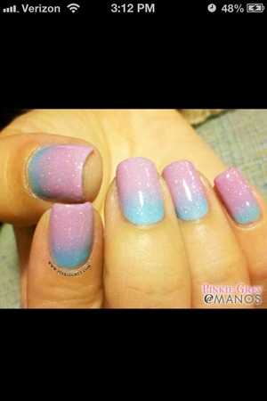 Blue and Purple Ombre