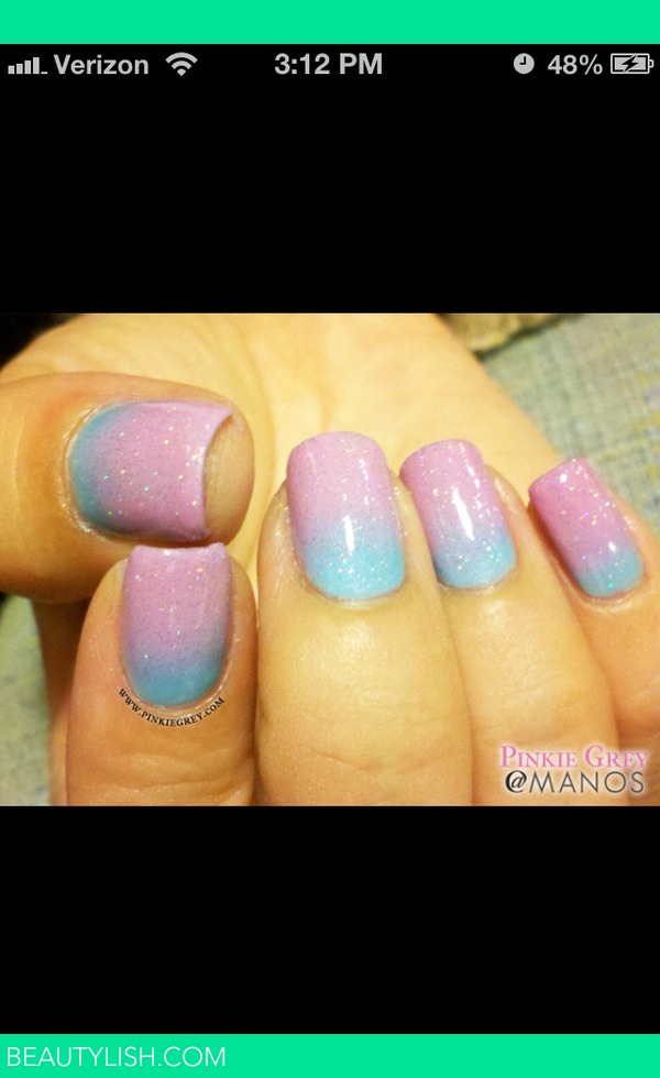 Blue And Purple Ombre Nails | Dajah C.'S Photo | Beautylish