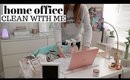 HOME OFFICE CLEAN WITH ME UK + DECOR UPDATES
