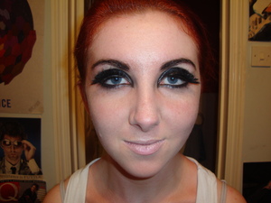 Gem from Tron Legacy Makeup, modelled by my friend Beth