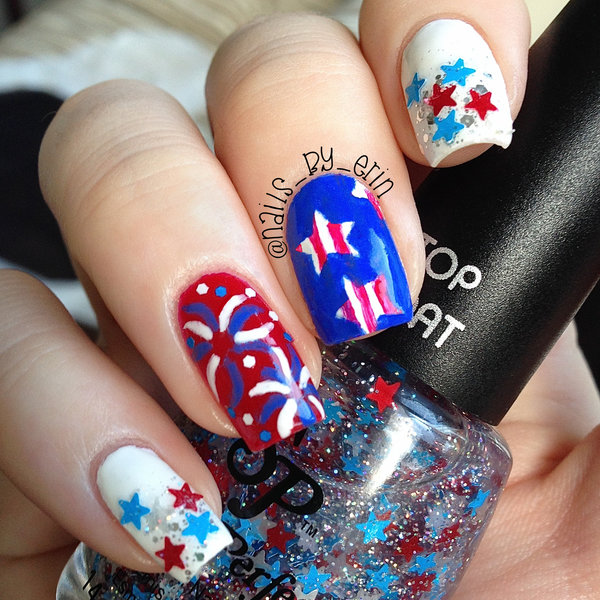 Mix and Match 4th of July Nails | Erin M.'s (nailsbyerin) Photo ...