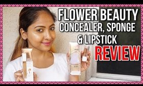 FLOWER BEAUTY HAUL & REVIEW | Light Illusion Concealer, Blending Sponge & Petal Pout Lipstick