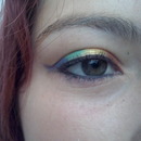 rainbow, bronze, yellow, gold, green, blue