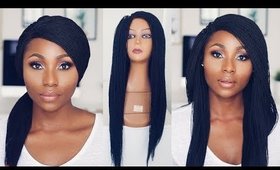 HOW TO STYLE A BRAIDED WIG | REALISTIC MICRO BRAID WIG  FT ANNE ELISE REAL HAIR | DIMMA UMEH