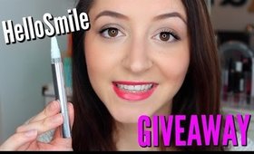 HOW TO Whiten Teeth at Home!! TheHelloSmile Whitening Pen + GIVEAWAY!