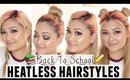 4 Back To School Heatless Hairstyles