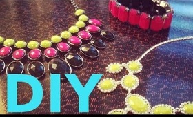 Super Easy DIY - Neon Statement Jewelry