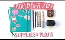 Inktober 2017 Plans and Supplies | The Librarian