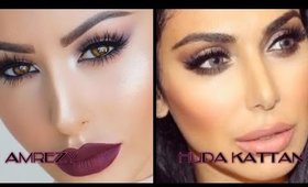 Maquiagem inspirado na Huda Kattan e Amrezy