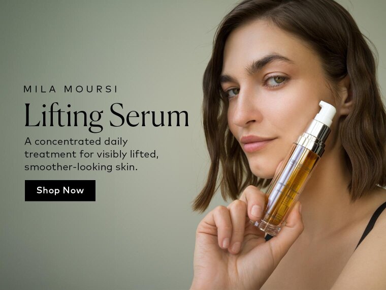 Give skin a daily lift with a concentrated blend of peptides, plant stem cells, hyaluronic acid, and botanical extracts designed to support firmer, smoother-looking skin. Shop the Mila Moursi Lifting Serum at Beautylish.com