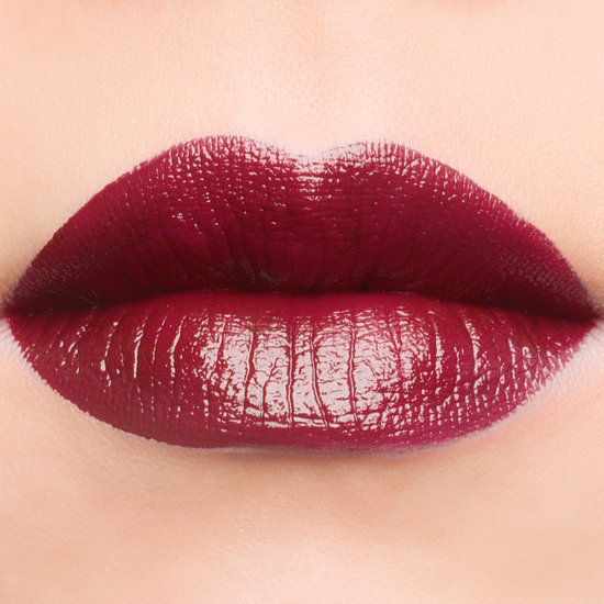 crimson lipstick