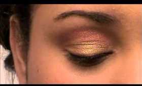 Gold and Cranberry Look