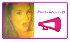 ANNOUNCEMENTS!