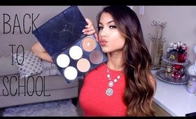 Top 10 BACK TO SCHOOL Makeup Essentials! (DRUGSTORE) Collab w/ Madison Miller