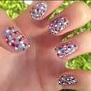 Dotted Mosaic Nails