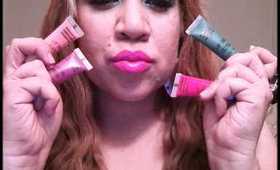 OCC Lip Tars Mixing Chlorophyll, Pretty Boy, Hoochie, Anime & Femme with Feathered Tutorial