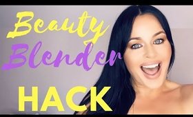 EASIEST EVER WAY TO CLEAN YOUR BEAUTY BLENDER! AMAZING BEAUTY HACK