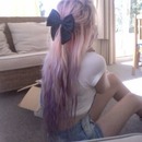 Pink hairstyle