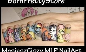 Review Of BornPrettyStore Colored acrylic powder set MLP Nails