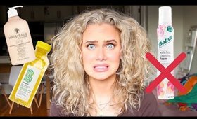 CURLY/WAVY HAIR PRODUCTS I DON'T RECOMMEND .... 😬