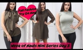 Fall Fashion Try On | Week Of Hauls Day 3 | NY & Company