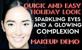 QUICK AND EASY SPARKLING EYES HOLIDAY MAKEUP - karma33