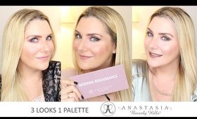 3 LOOKS 1 PALETTE : ANASTASIA MODERN RENAISSANCE MAKEUP TUTORIAL