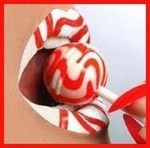 Swirly and red and bonus lollipop