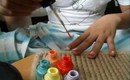 Candy Striped/Polca Dots Nail Art Inspired