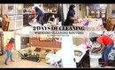 2 DAYS OF CLEANING::WEEKEND CLEANING ROUTINE::CLEANING MOTIVATION