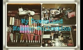 My downsized makeup collection