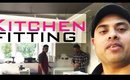 Kitchen fitters arrive cupboards in place Vlog 81