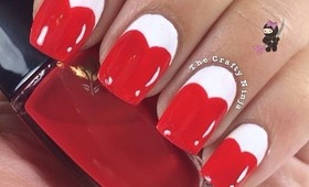 Cartoon Heart Nails by The Crafty Ninja