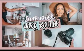 HOW I WORK FROM HOME | SUMMER WORK ROUTINE