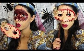 Halloween Makeup: Skinned Masquerade Mask Makeup Tutorial