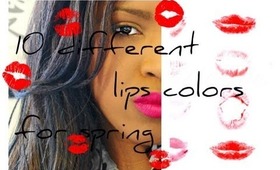 ♥10 DIFFERENT LIPS COLORS FOR SPRING TIME 2013