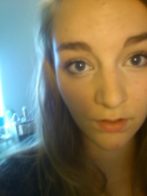 i niet played with my pink and lilac eyeshadow and my white eyeliner. this came out