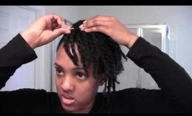 31 Natural Hair Protective Style: Flat Twist Swept Up