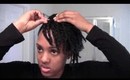 31 Natural Hair Protective Style: Flat Twist Swept Up